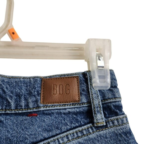 BDG Womens 26 High-Waisted Comfort Stretch Flare Jeans Blue Stretch Ankle Length - Picture 15 of 16